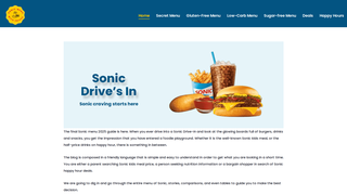 Thumbnail of sonic-menu-guide.com