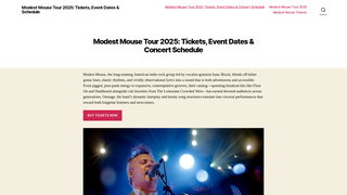 Thumbnail of modestmouse.org