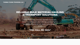 Screenshot of thomasyoungtruckingllc.com