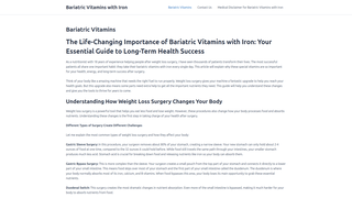 Thumbnail of bariatricvitaminswithiron.com