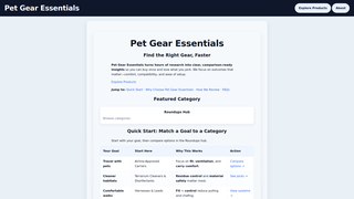 Thumbnail of petgearessentials.com