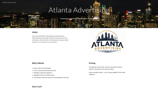 Screenshot of atlantadvertising.com