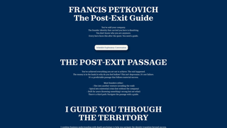 Screenshot of francispetkovich.com