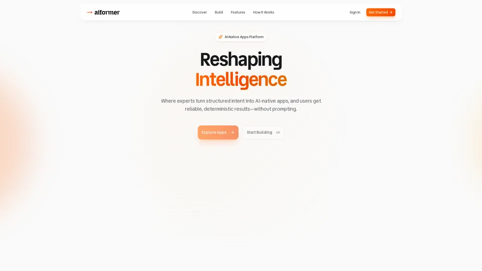 Screenshot of aiformer.ai