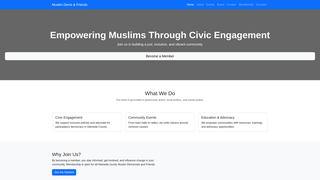 Thumbnail of muslimdemsandfriendsclub.com