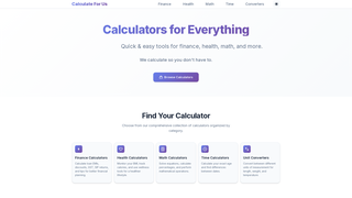 Thumbnail of calculateforus.com