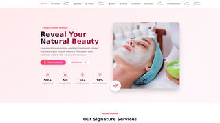 Screenshot of rohiaesthetics.com