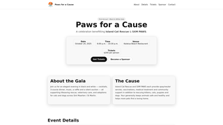 Thumbnail of pawsforacausegala.com