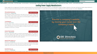 Thumbnail of powersupplycompanies.com