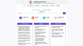 Thumbnail of sarkarijobnotify.com