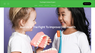 Screenshot of thebrightsmilesproject.org