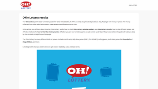 Thumbnail of ohiolotterynumber.com