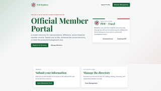 Screenshot of icsimembers.com