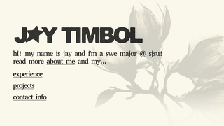 Screenshot of jaytimbol.tech