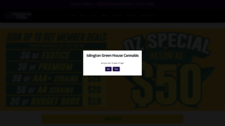 Thumbnail of islingtongreenhousecannabis.com