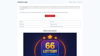 Thumbnail of 66lottery-in.com