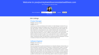 Thumbnail of yourjourneytoworksuccessstartswithhere.com