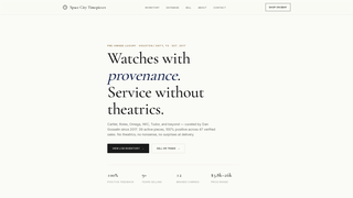 Screenshot of spacecitytimepiece.com