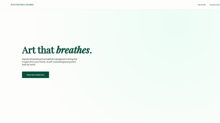 Screenshot of rootedenclosures.com
