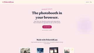 Screenshot of polaroidcam.com