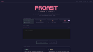 Screenshot of proast.io