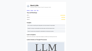 Thumbnail of bestllmtools.com