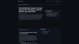 Thumbnail of loankeywords.com