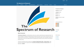 Thumbnail of thespectrumresearch.com