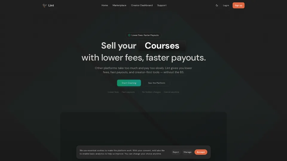 Screenshot of uselint.com