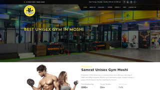Screenshot of samratgym.com