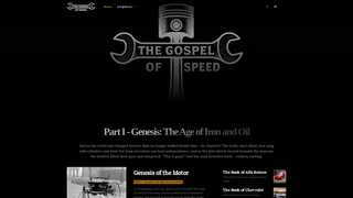 Screenshot of gospelofspeed.com