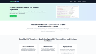 Thumbnail of exceltoerp.com