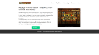 Thumbnail of eyeofhorusgoldentabletmegaways.com