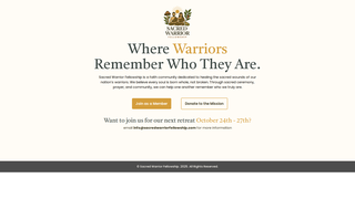 Thumbnail of sacredwarriorfellowship.com