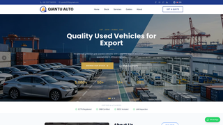 Screenshot of qiantuauto.com