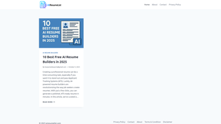 Thumbnail of airesumelist.com
