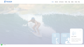 Screenshot of mrdeesurfschoollombok.com