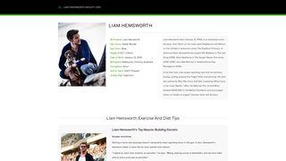Thumbnail of liamhemsworthweightloss.com