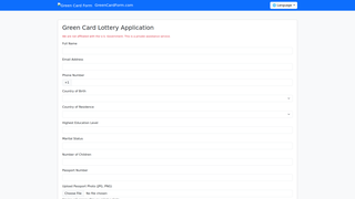 Thumbnail of greencardform.com