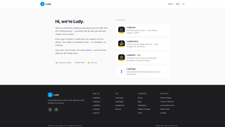 Screenshot of ludy.app