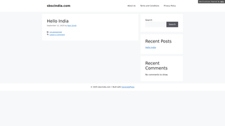 Thumbnail of sbscindia.com