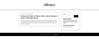 Thumbnail of yifeng27.com
