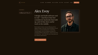 Screenshot of alexevoy.dev