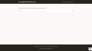 Thumbnail of thealgorithmmademedoit.com