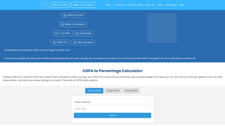 Thumbnail of cgpa2percentageconverter.com