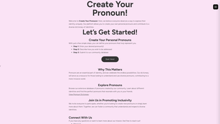Thumbnail of createpronouns.com