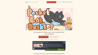 Screenshot of pocketcatdesktop.com
