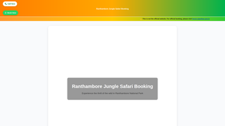 Thumbnail of ranthamborejunglesafaribooking.com