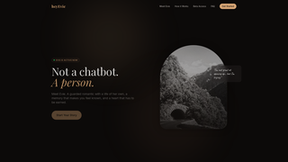 Screenshot of heyevie.ai