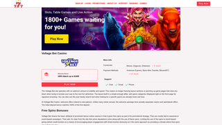 Thumbnail of voltagebetcasino.com
